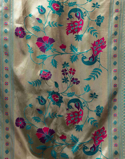 Dark Purple Silk Paithani Chaturthi Saree