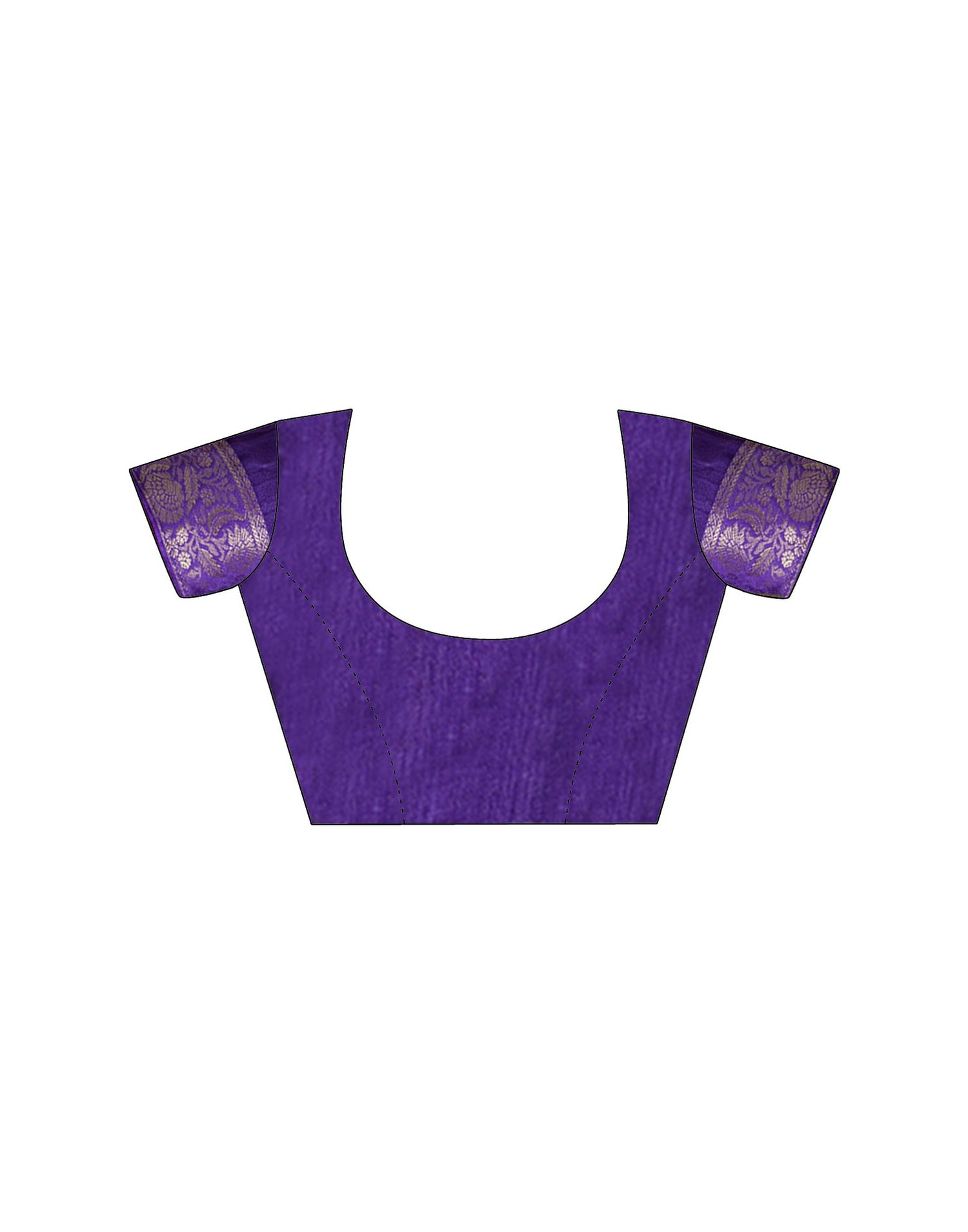 Violet Georgette Floral Printed Saree