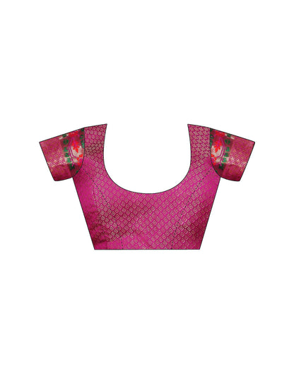 Navy Blue Silk Woven Patola Saree