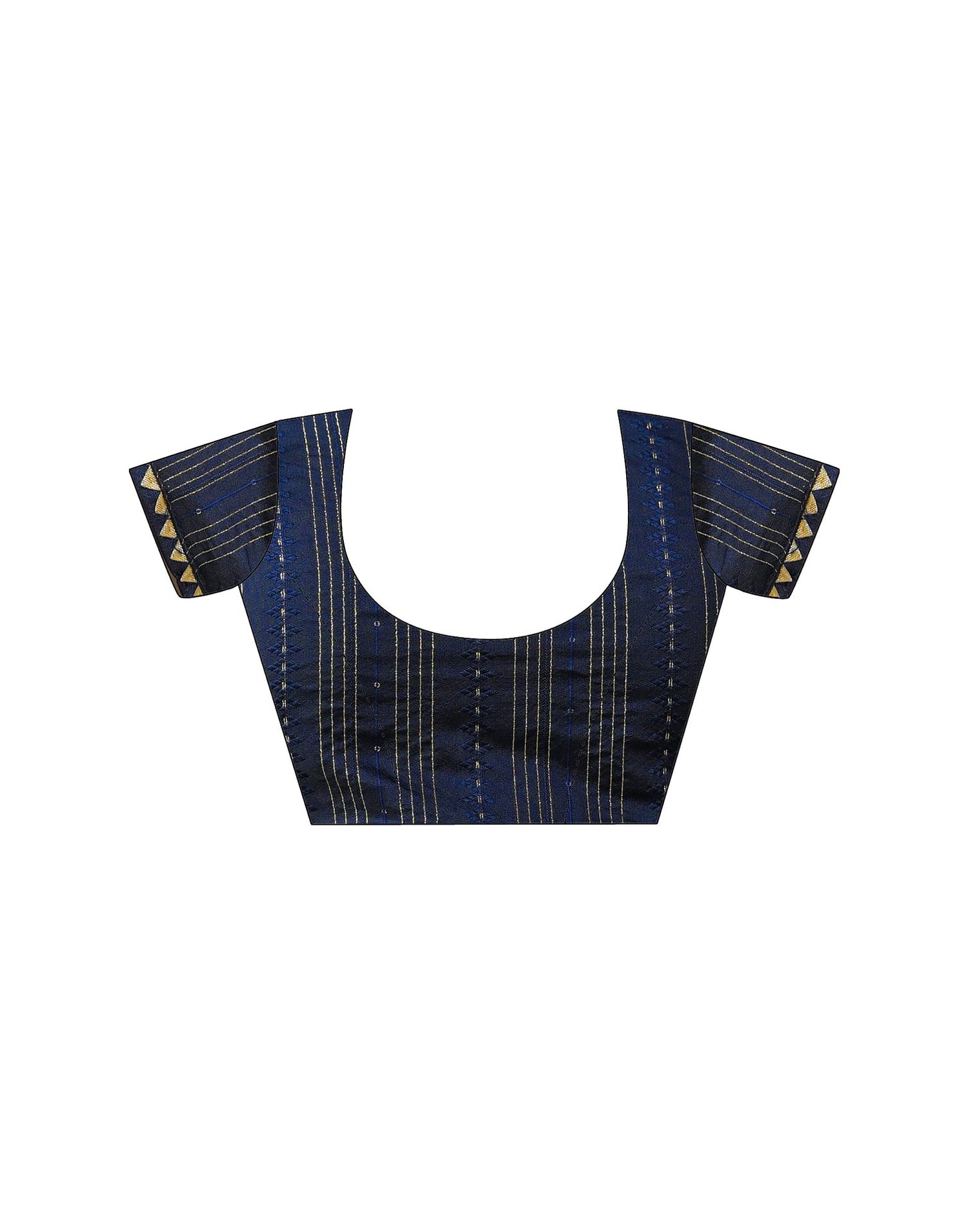 Navy Blue Georgette Printed Bandhani Saree