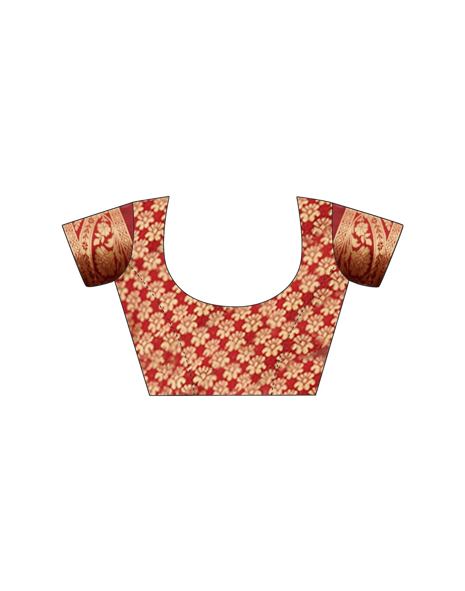 Red Silk Woven Saree