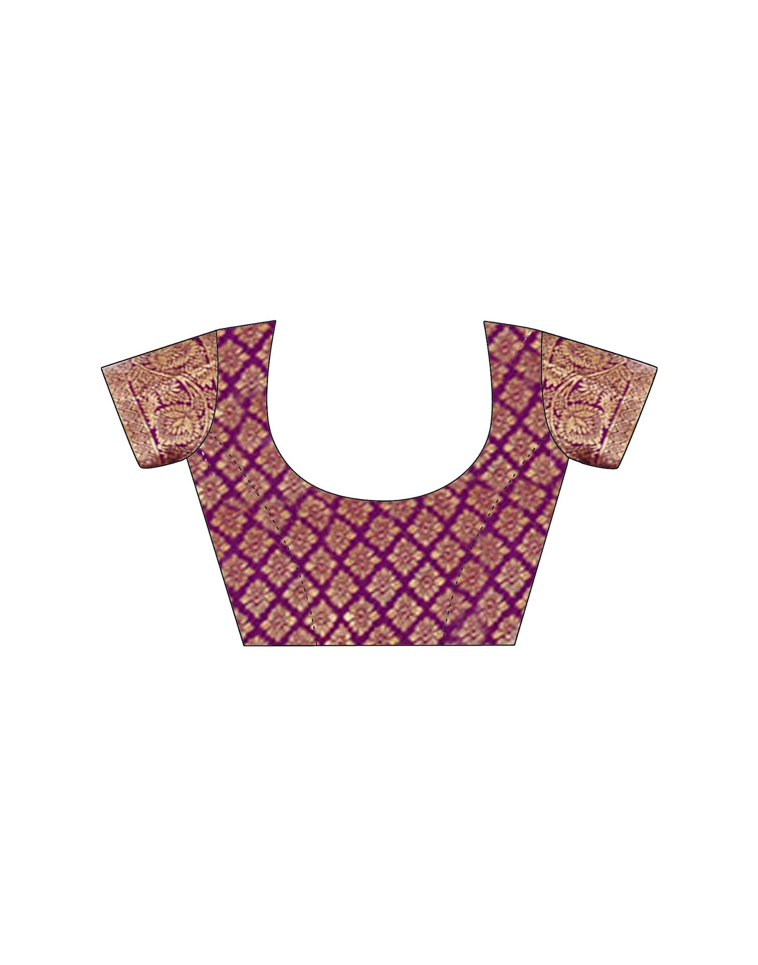 Purple Silk Woven Saree