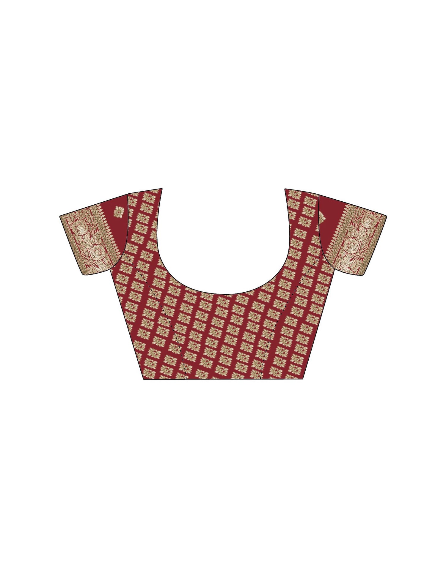 Red Silk Woven Saree