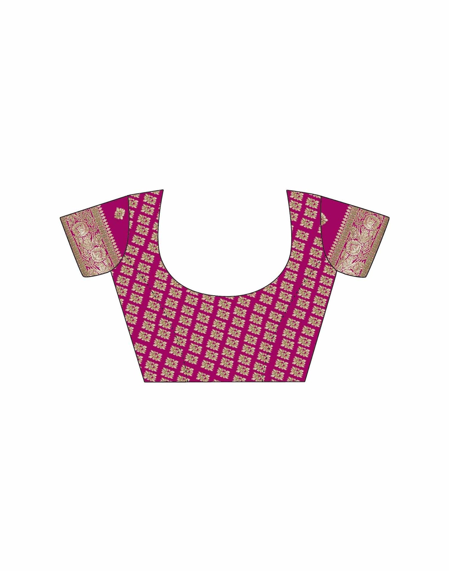 Pink Silk Woven Saree