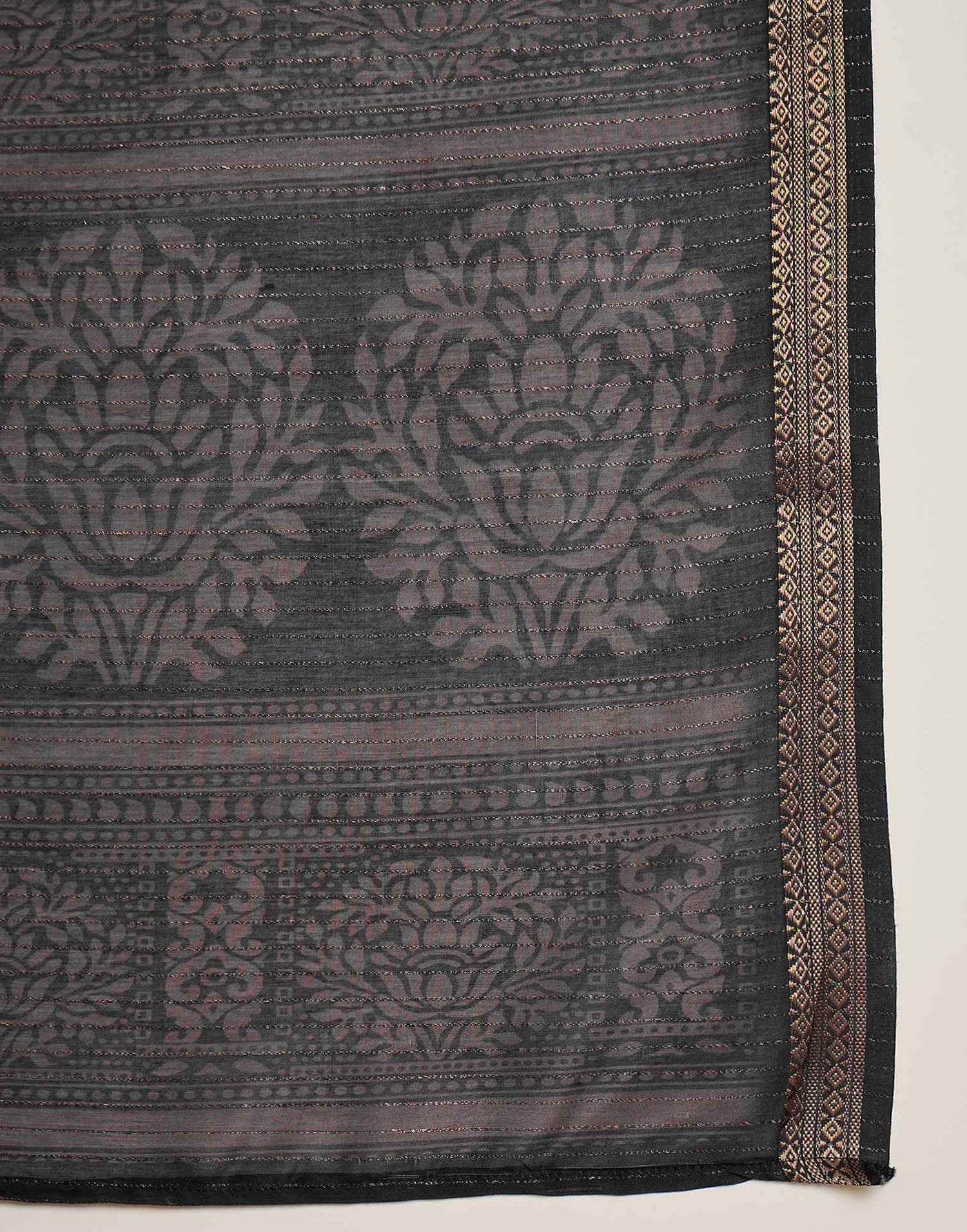 Dusty Wine Silk Printed Saree