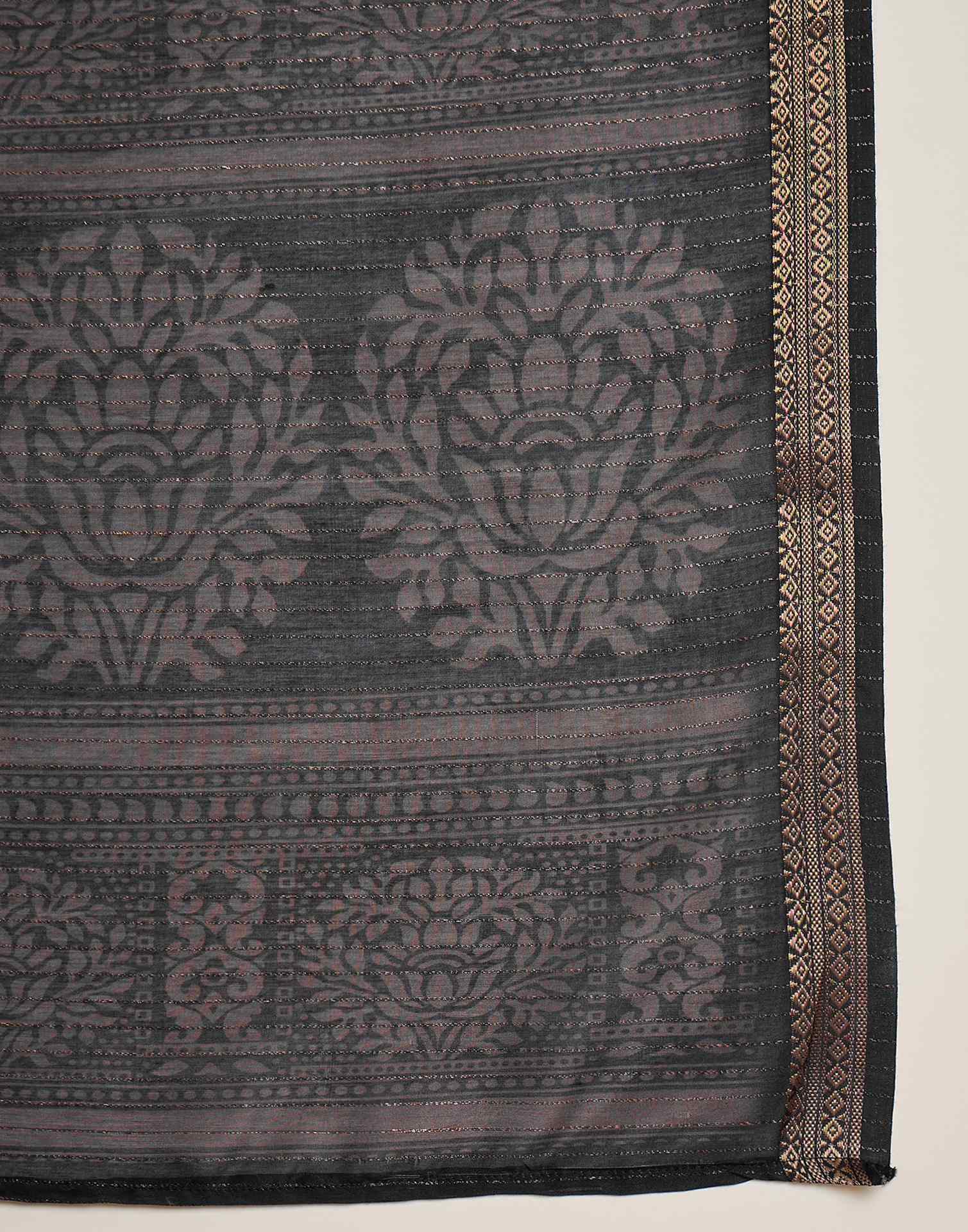 Dusty Wine Silk Printed Saree