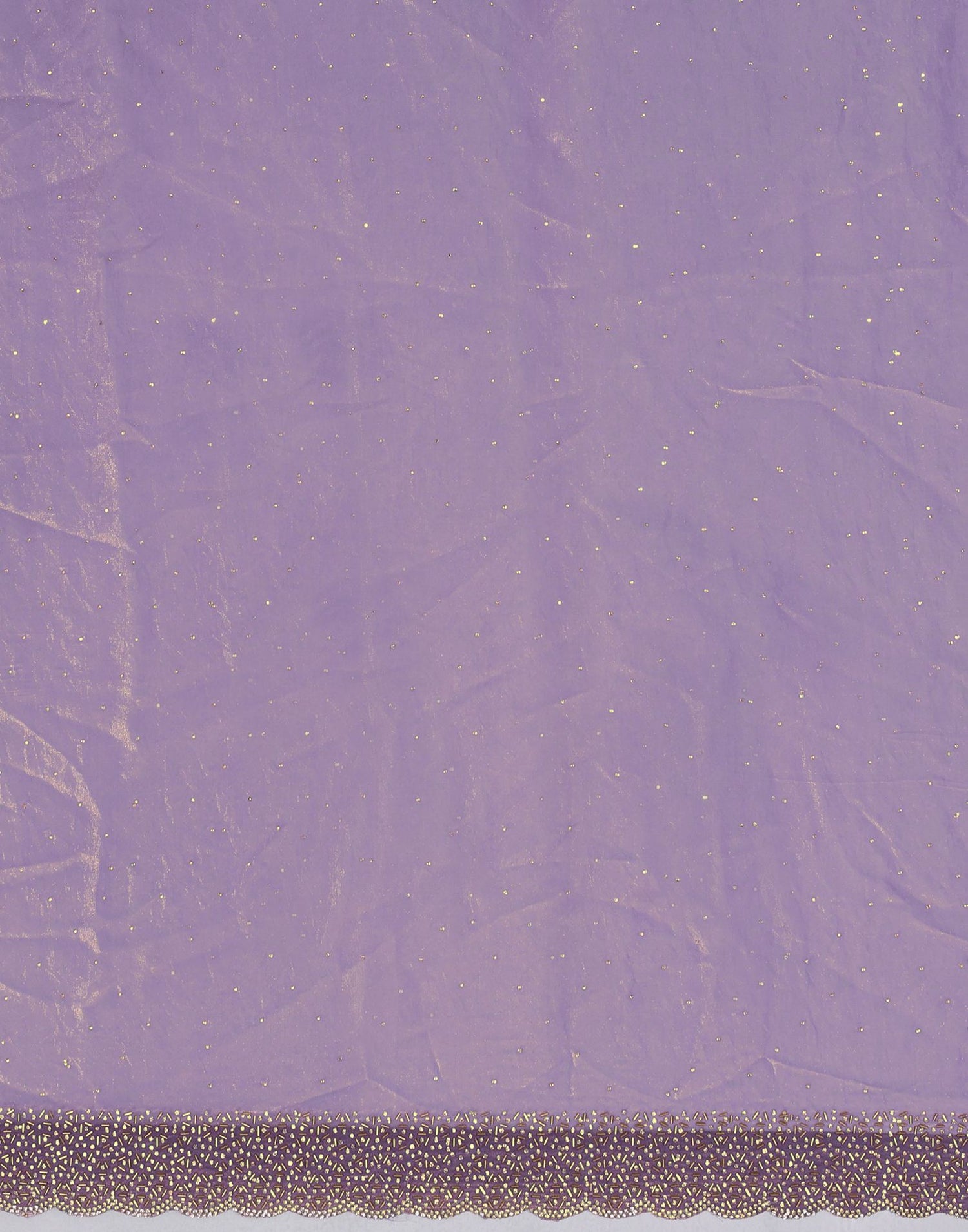 Lavender Tissue Silk Stone Work Swarovski Saree