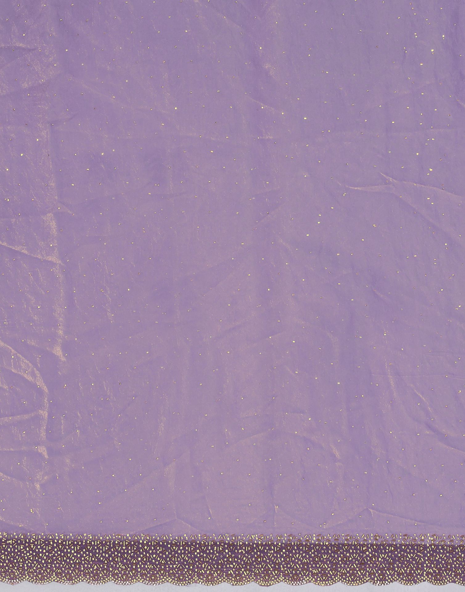 Lavender Tissue Silk Stone Work Swarovski Saree