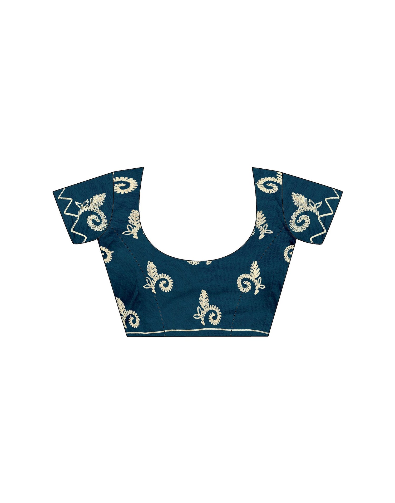 Blue Chinnon Printed Bandhani Saree