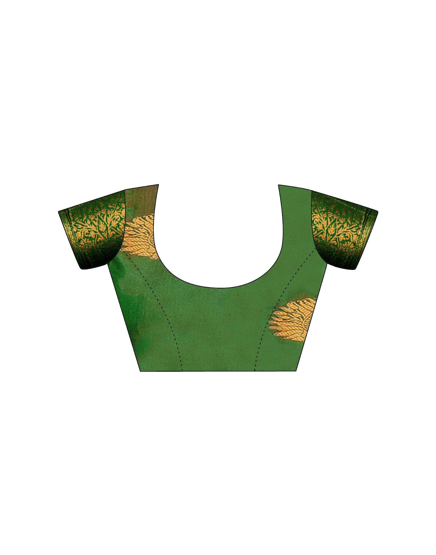 Maroon Silk Woven Banarasi Saree