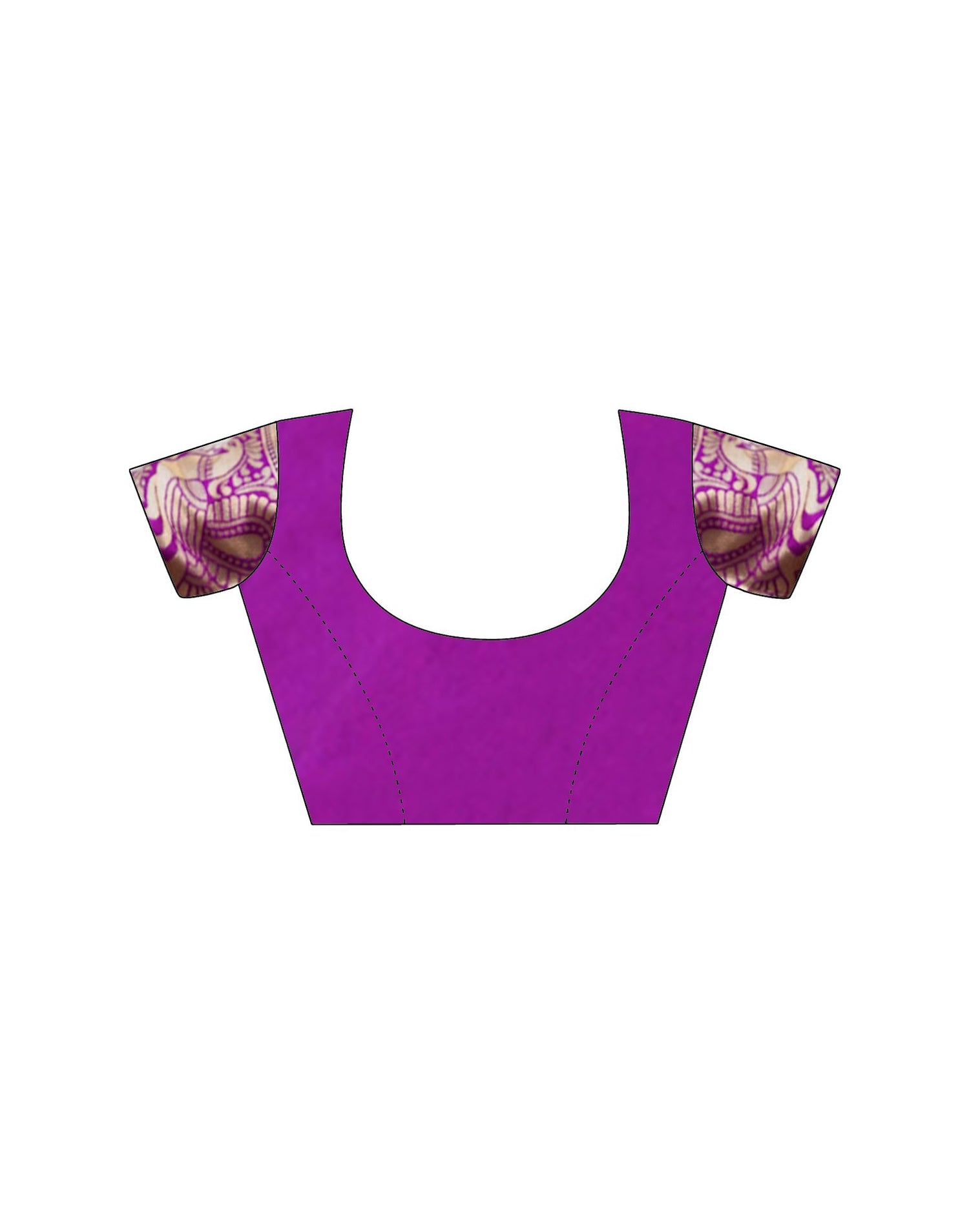 Purple Silk Woven Banarasi Saree