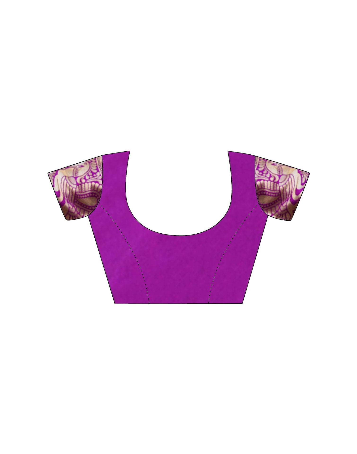 Purple Silk Woven Banarasi Saree
