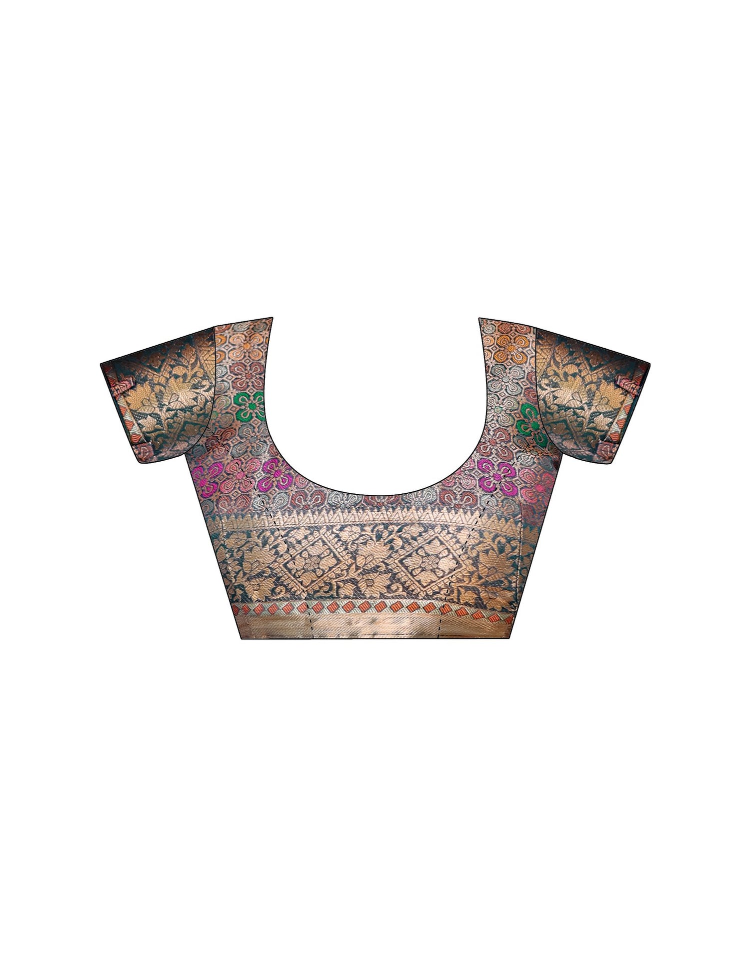 Rama Blue Silk Woven Banarasi Saree