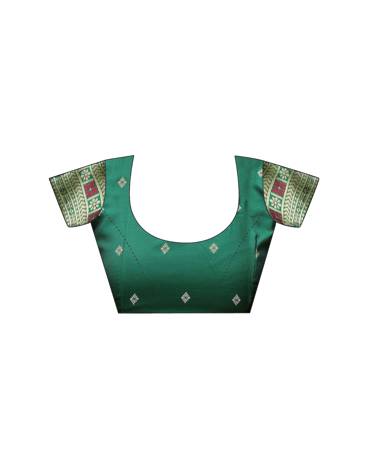 Pista Green Silk Woven Saree