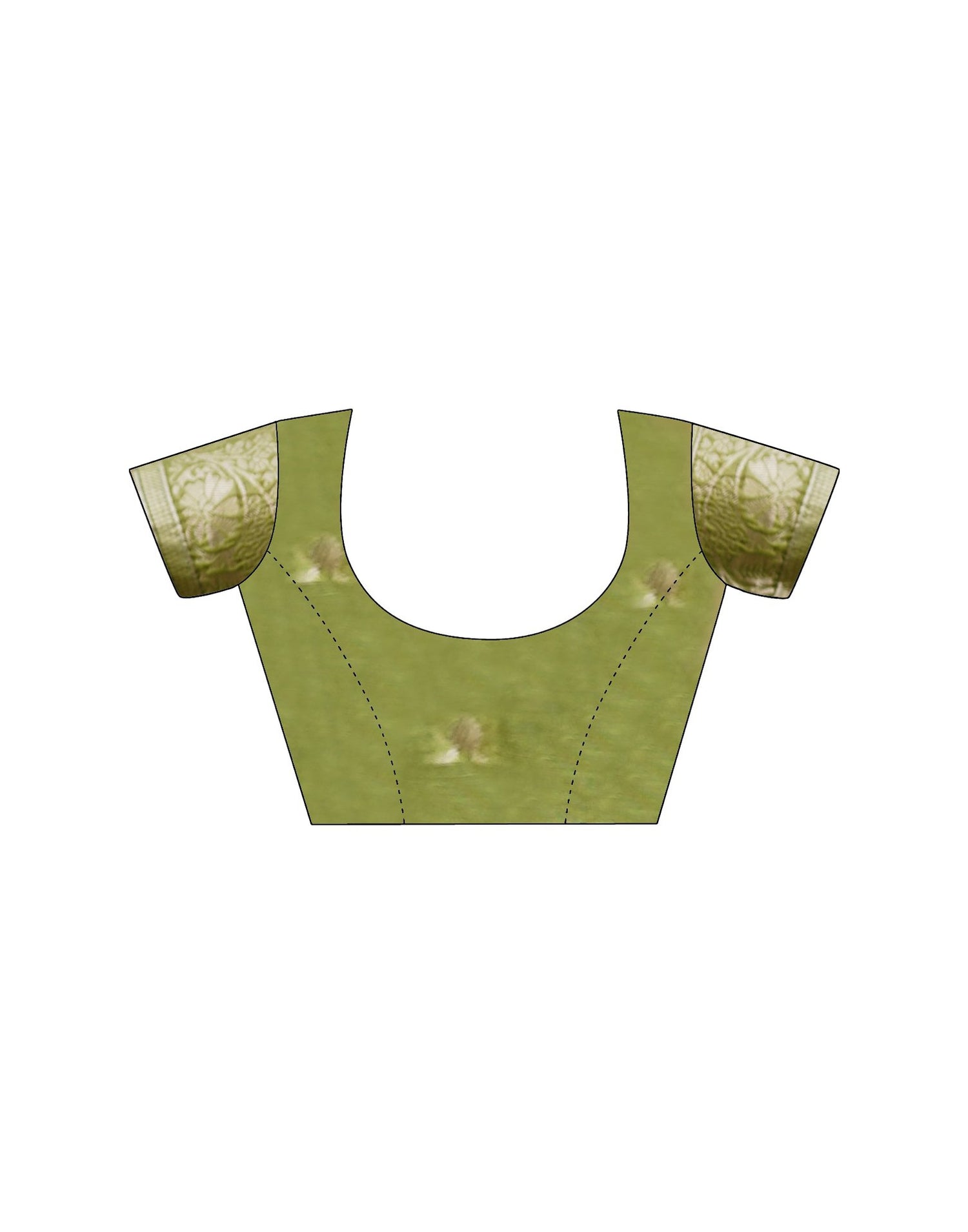 Pista Green Chanderi Cotton Woven Saree