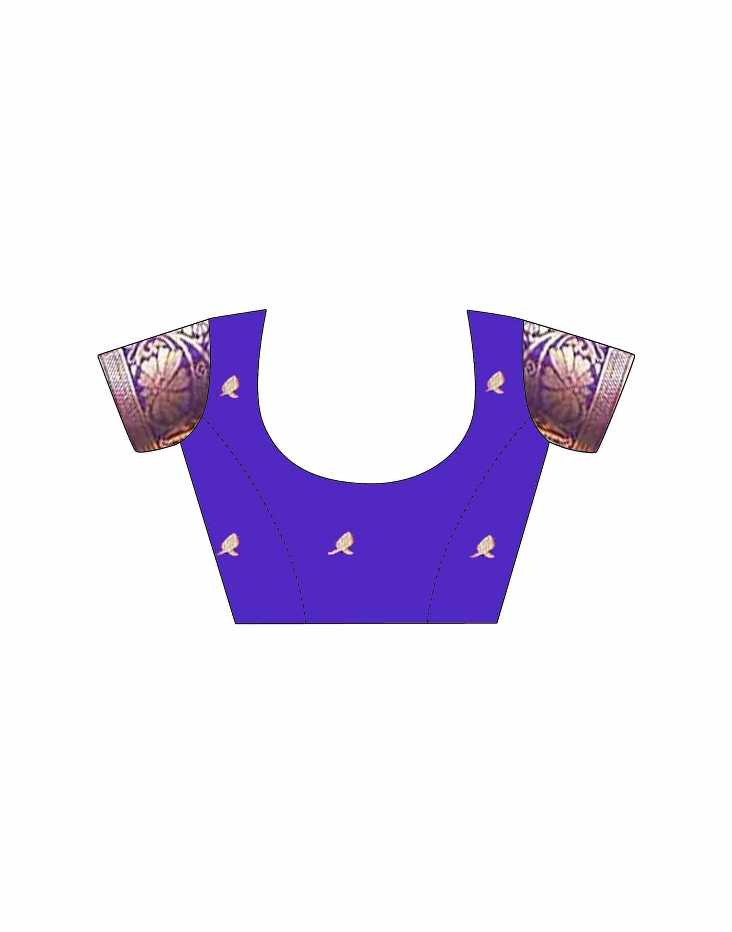 Violet Silk Woven Banarasi Saree