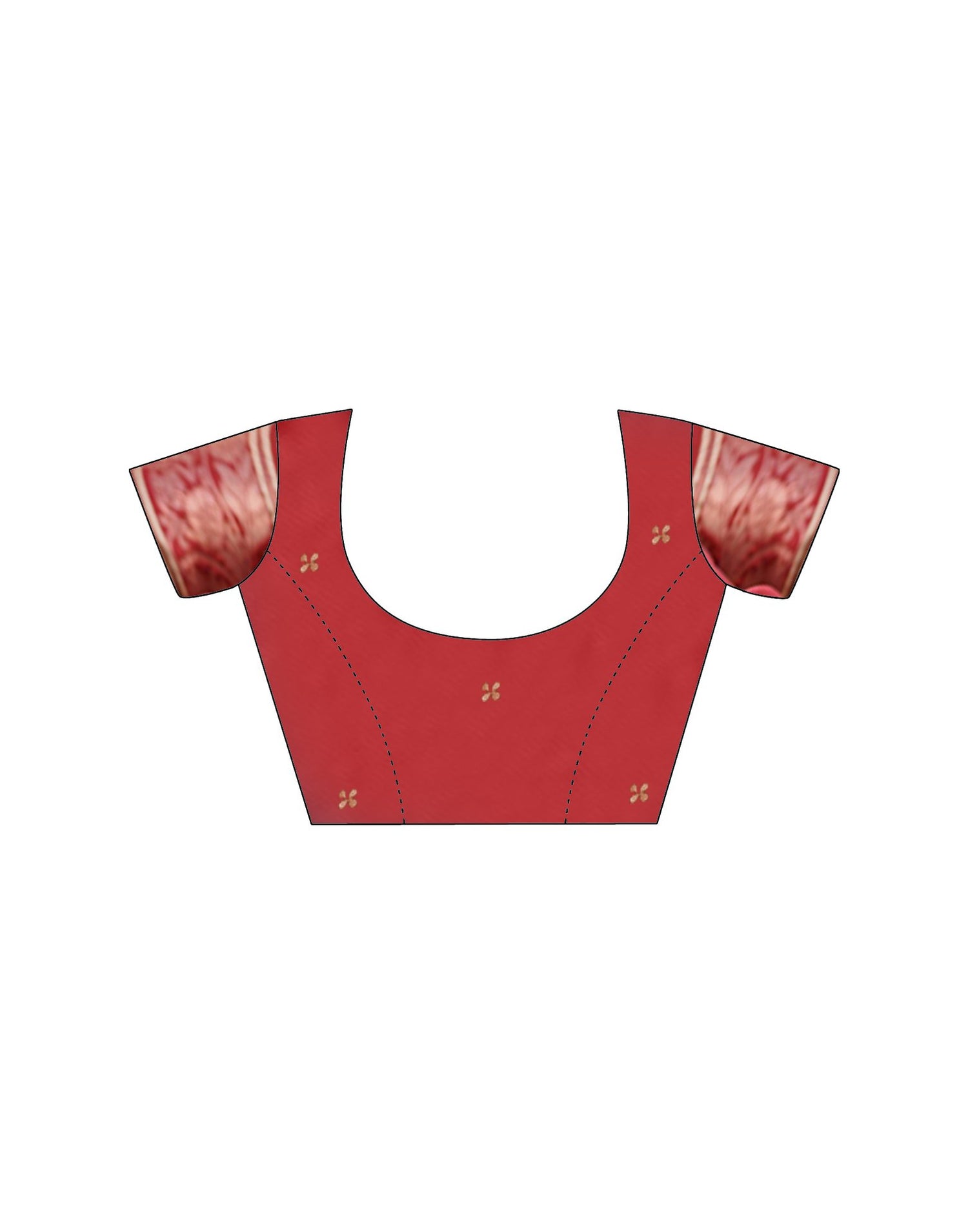 Maroon Silk Woven Saree
