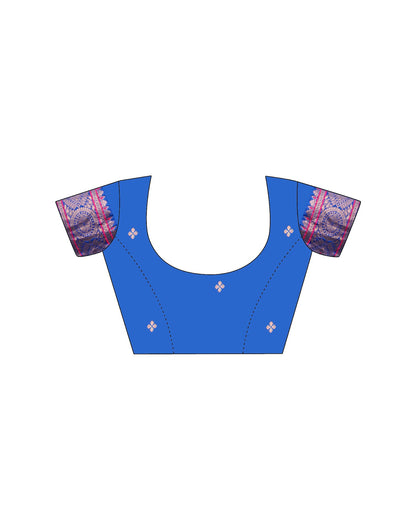 Blue Silk Woven Saree