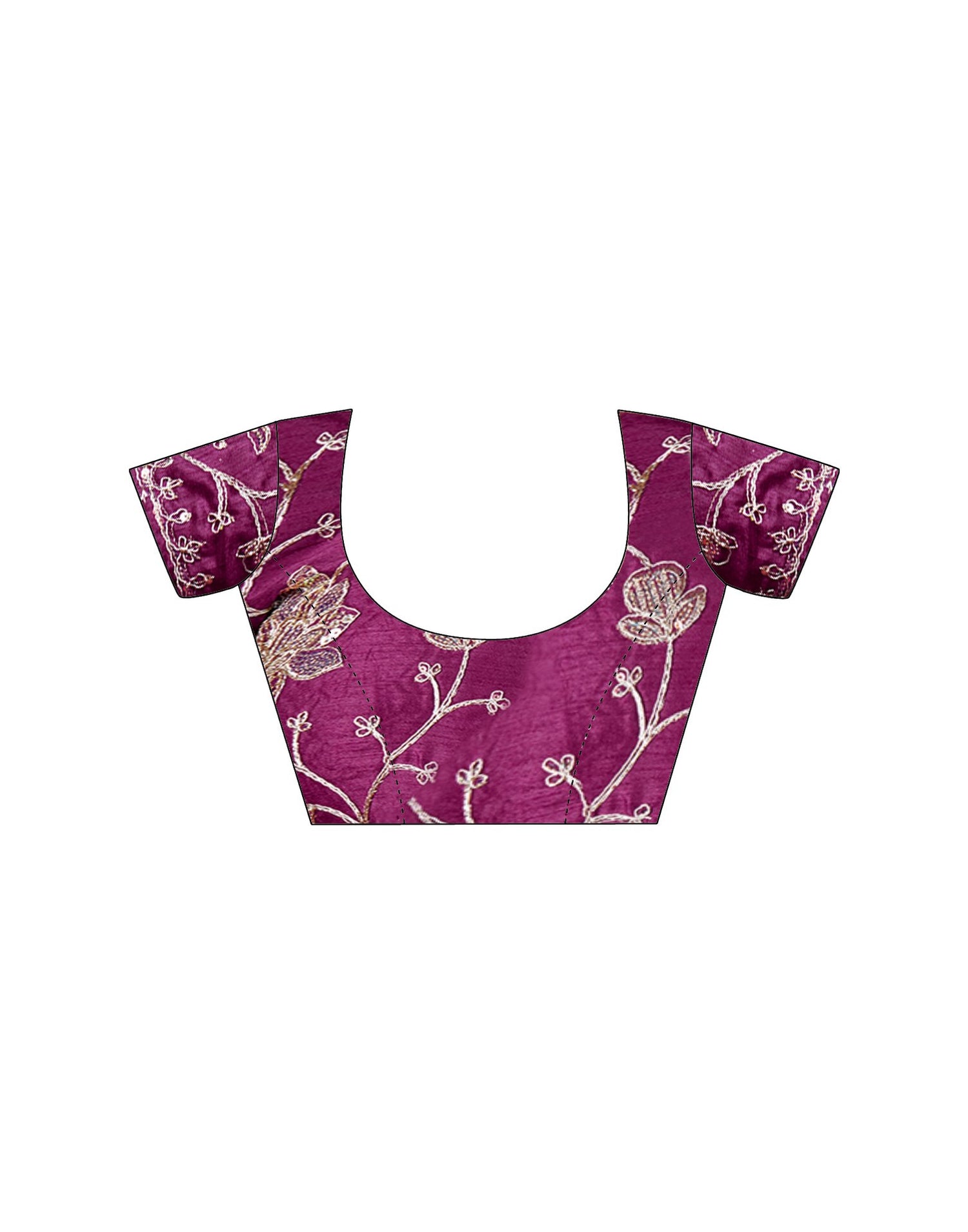 Wine Georgette Printed Bandhani Saree
