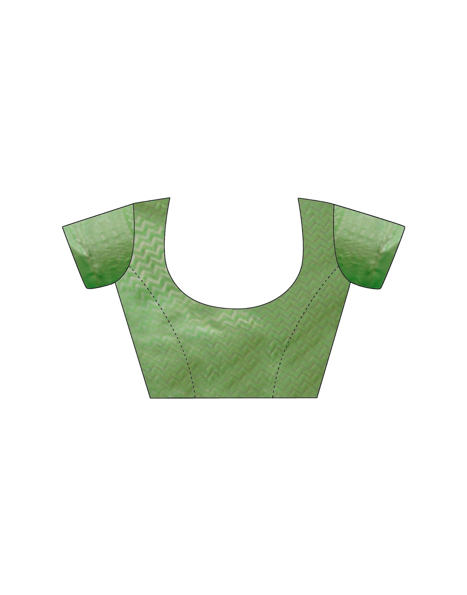 Parrot Green Silk Woven Saree