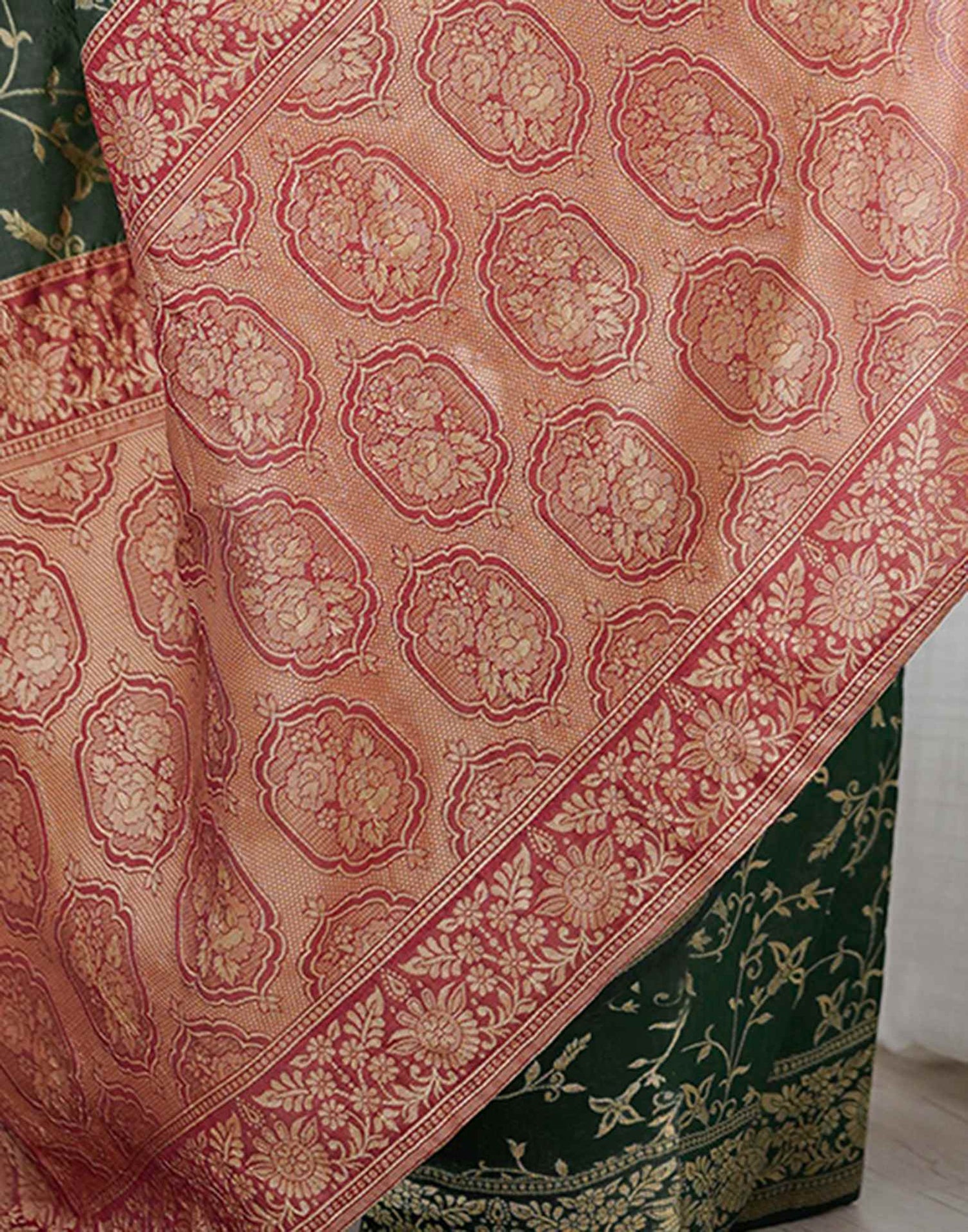 Green Silk Woven Saree