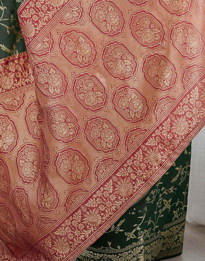 Green Silk Woven Saree