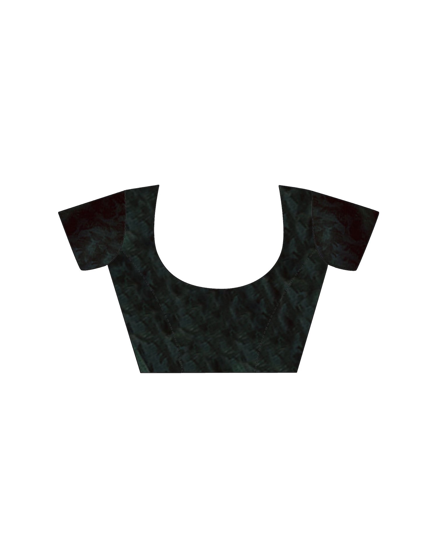 Black Satin Floral Printed Saree