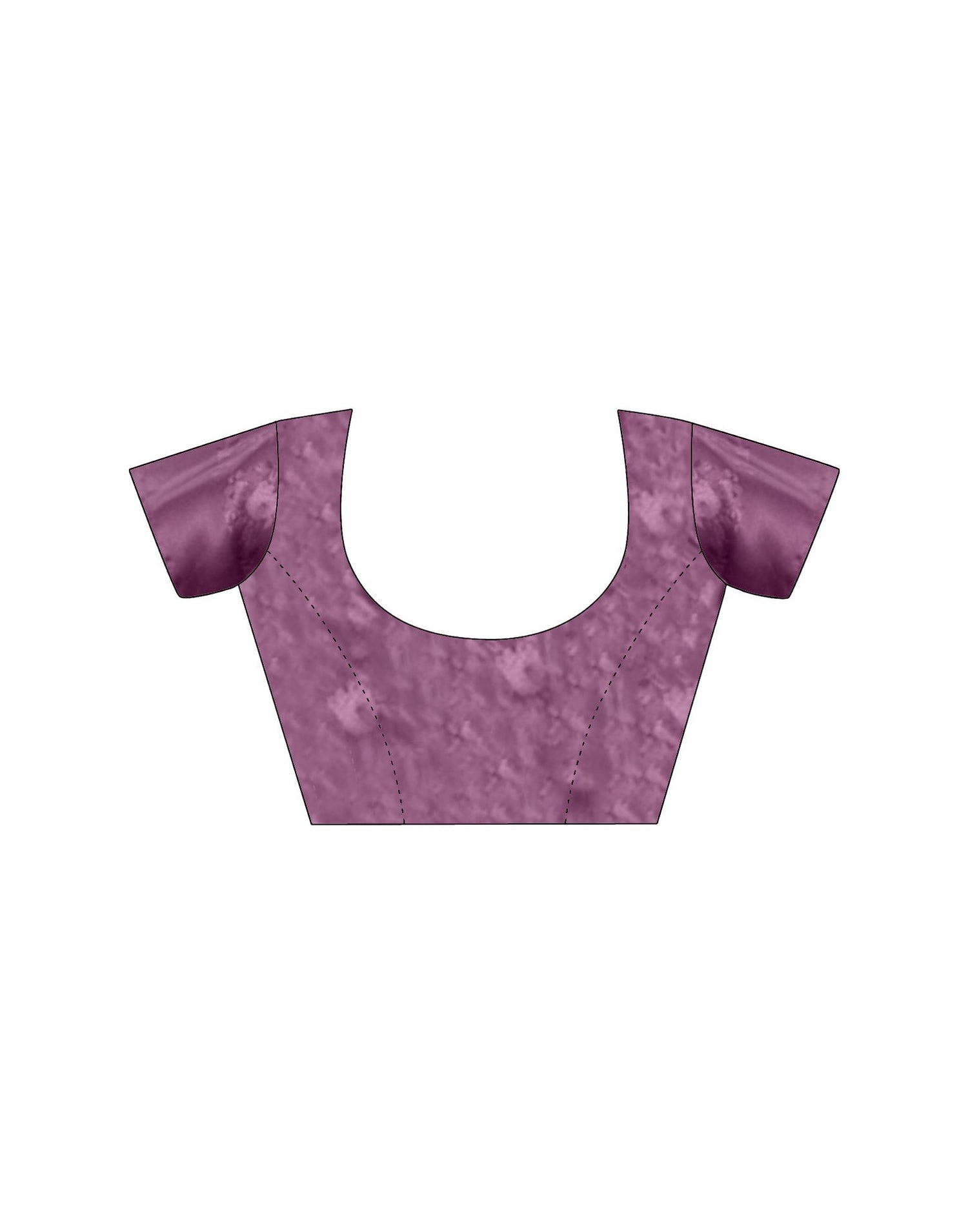 Light Pink Satin Floral Printed Saree