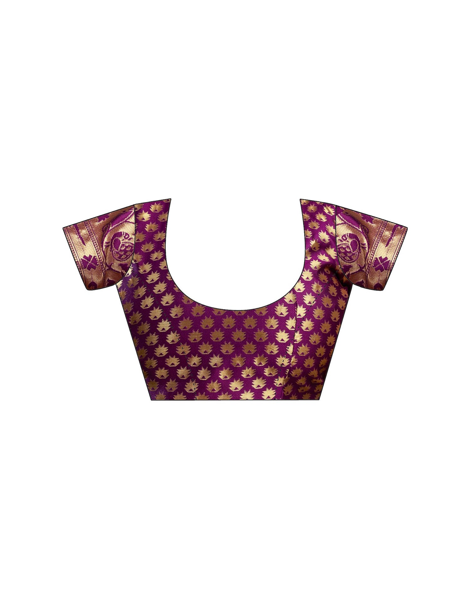 Dark Purple Silk Woven Paithani Saree