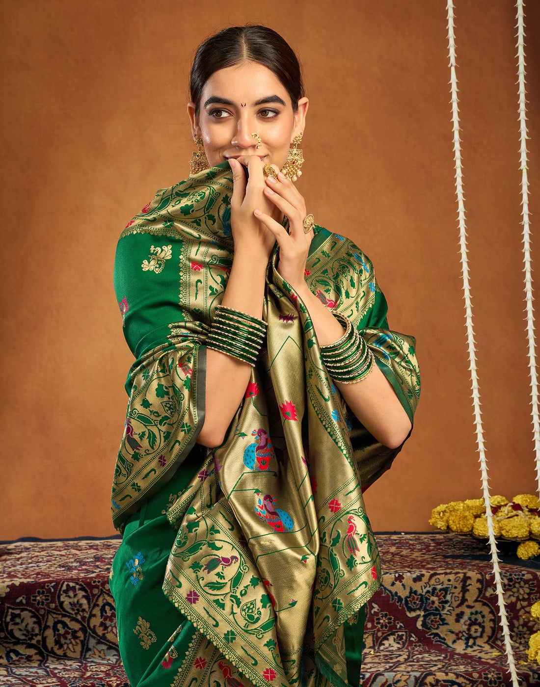 Green Silk Woven Paithani Saree