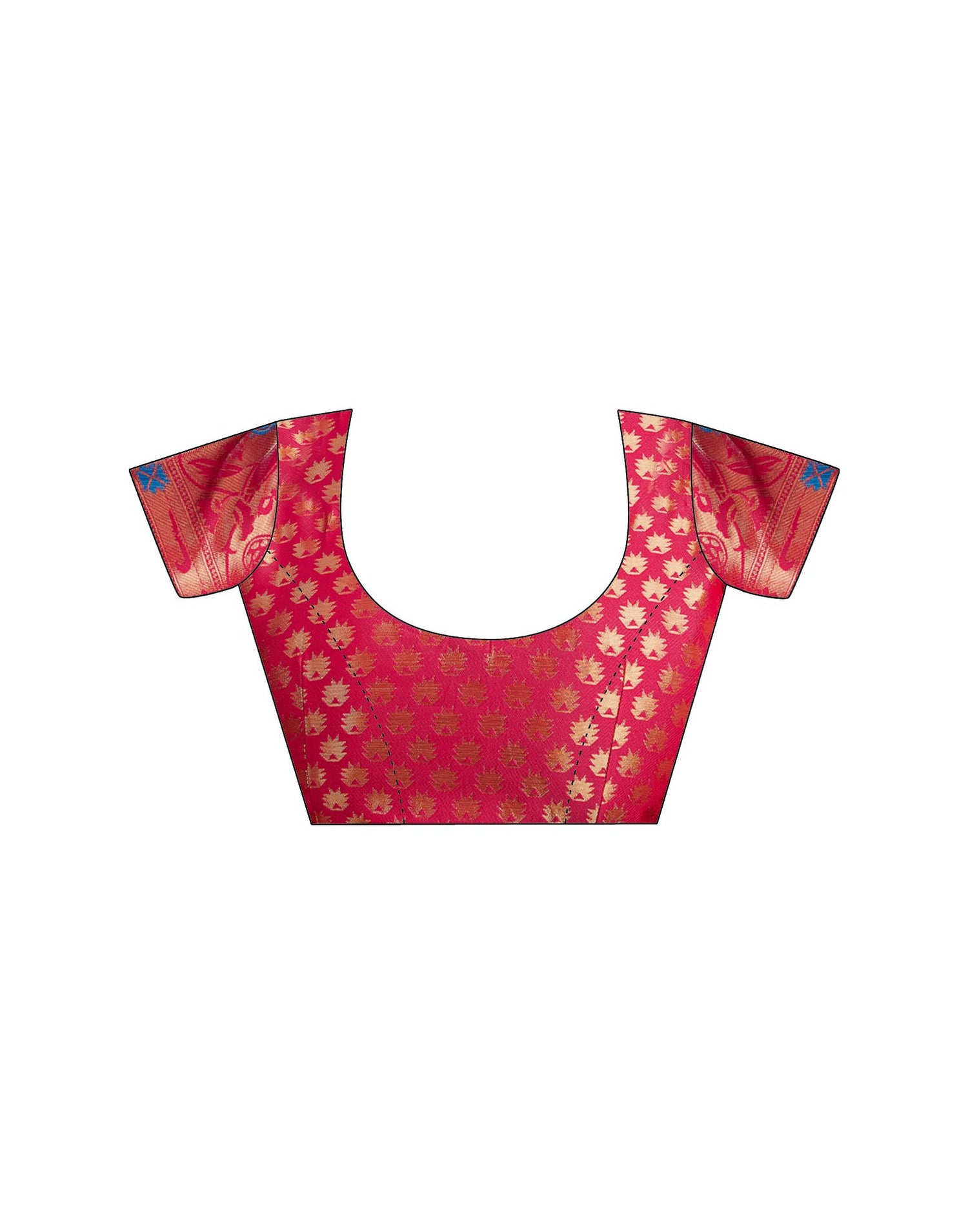 Dark Pink Silk Woven Paithani Saree