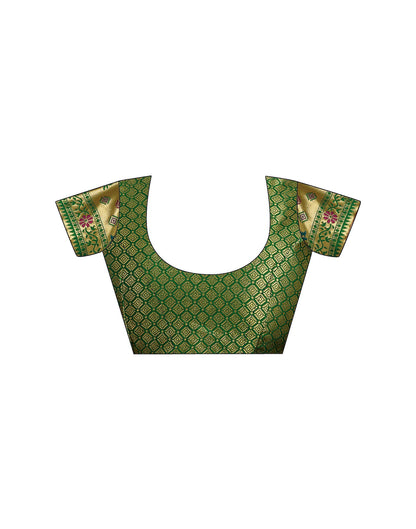 Green Silk Woven Paithani Saree