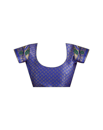 Blue Silk Woven Paithani Saree