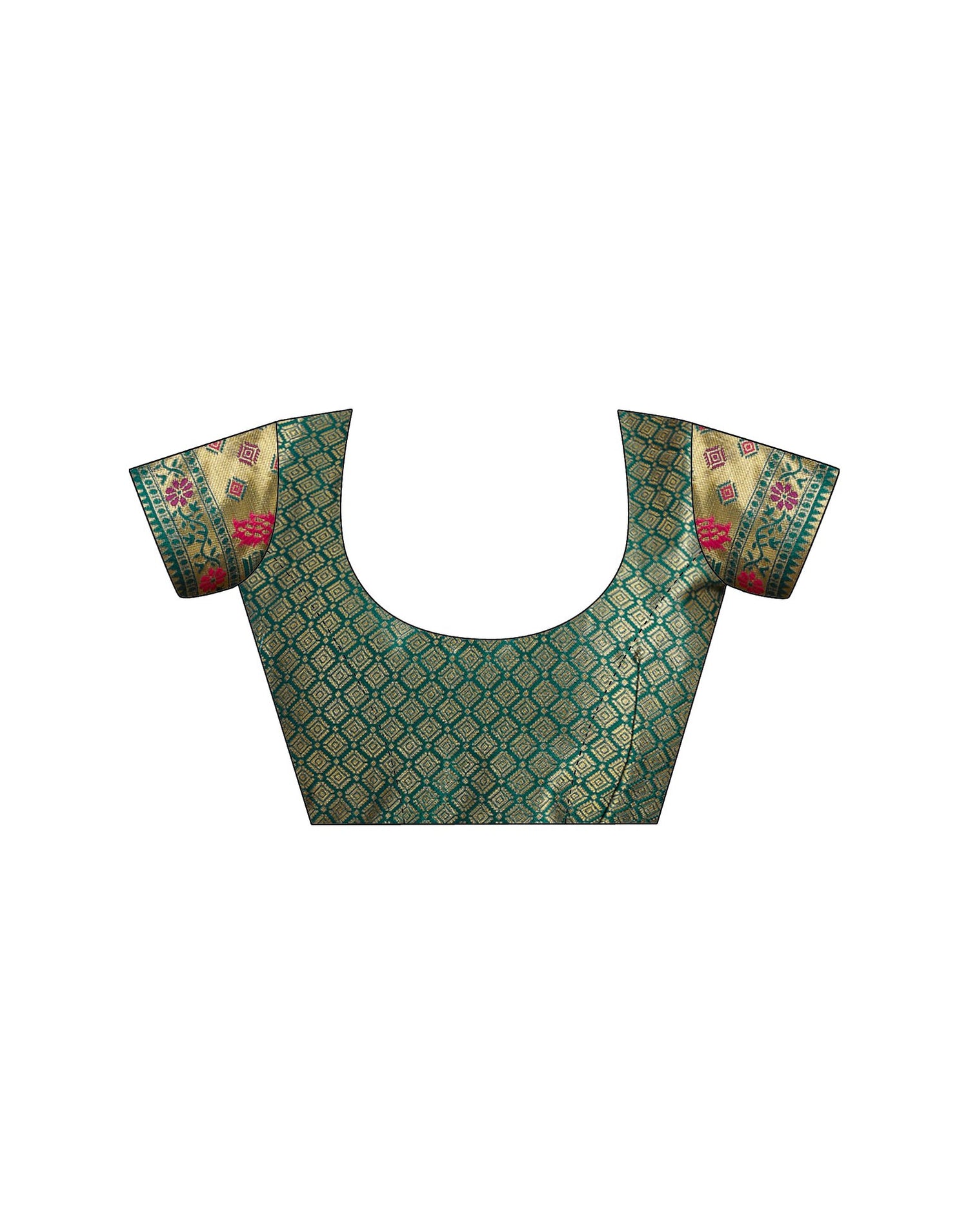 Rama Blue Silk Woven Paithani Saree