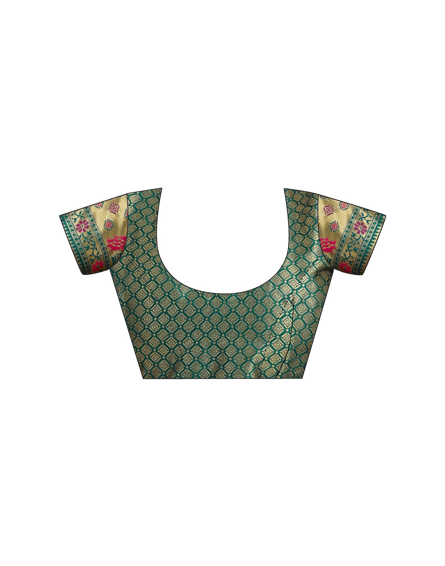 Rama Blue Silk Woven Paithani Saree