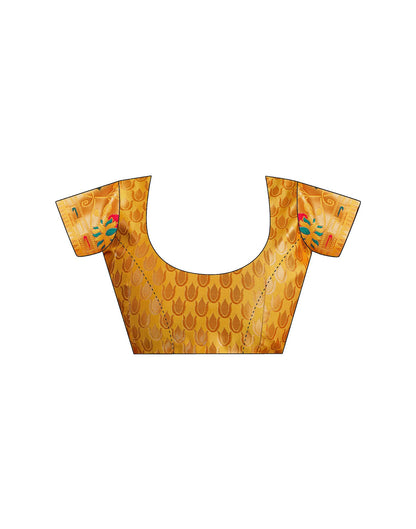Yellow Silk Woven Paithani Saree