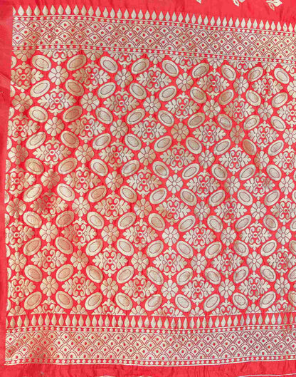 Red Silk Woven Saree