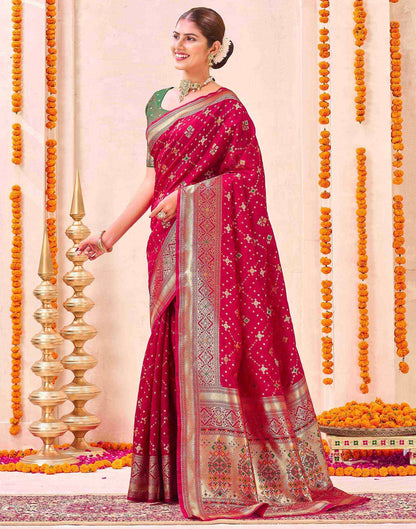 Red Silk Woven Patola Saree
