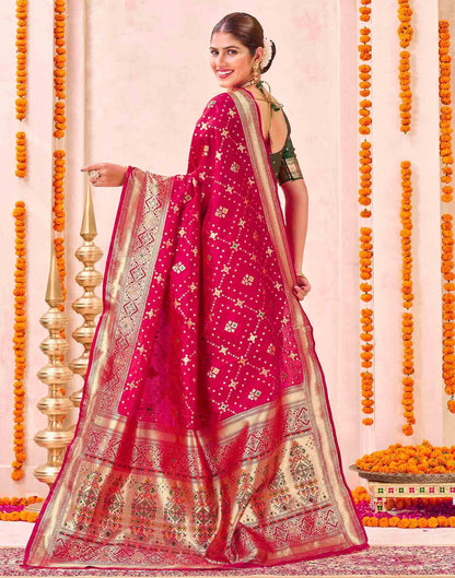 Red Silk Woven Patola Saree