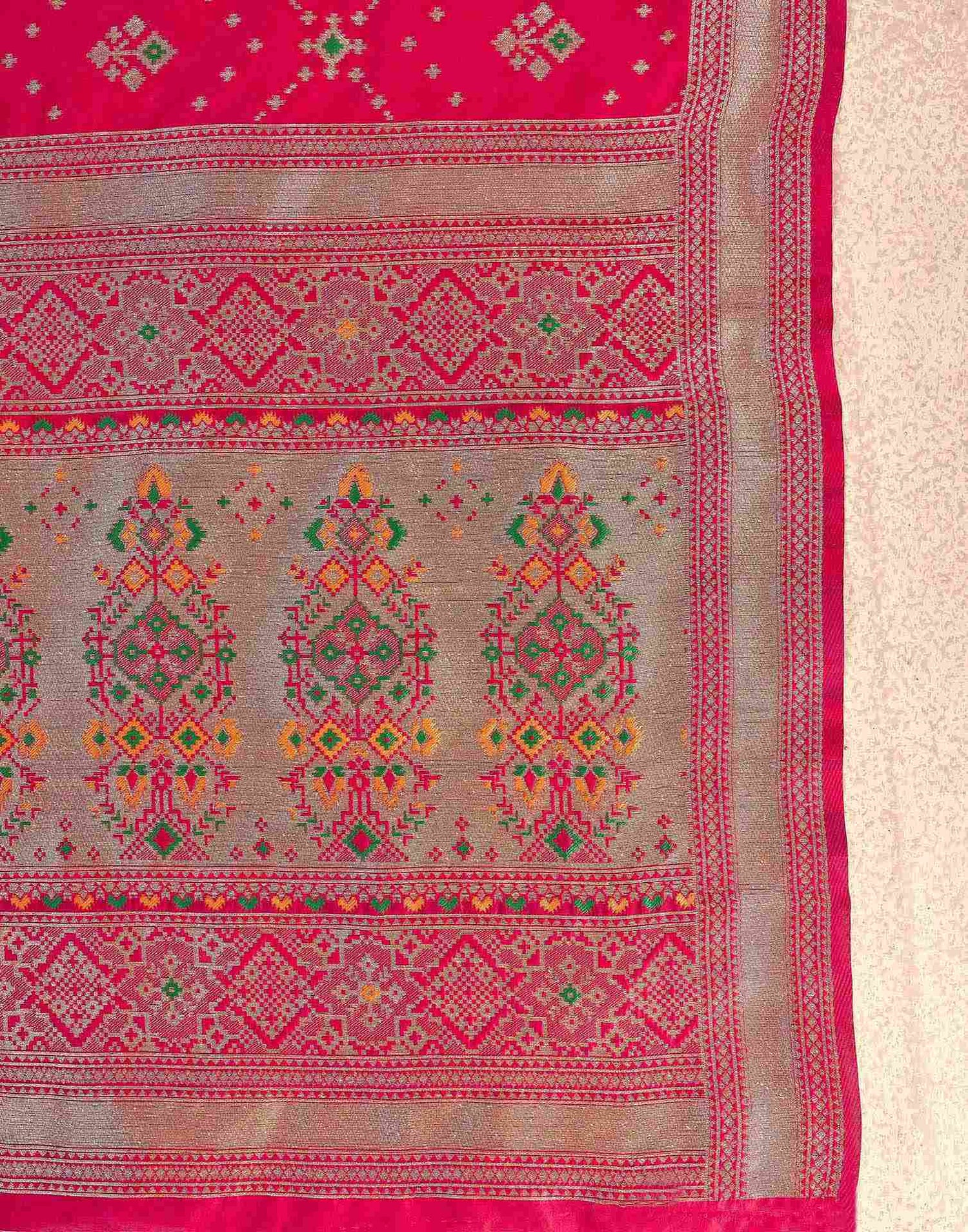 Red Silk Woven Patola Saree