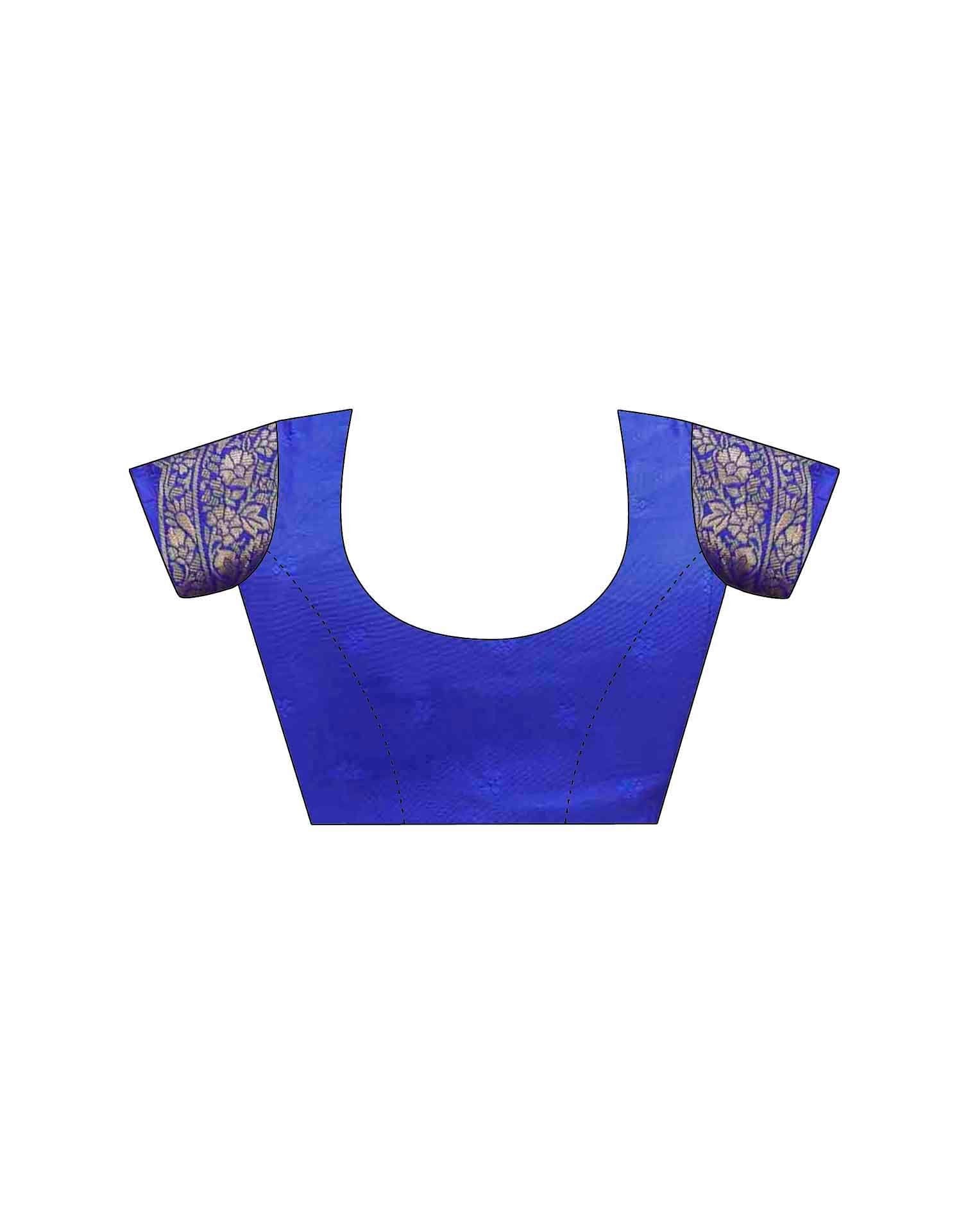 Blue Silk Woven Saree