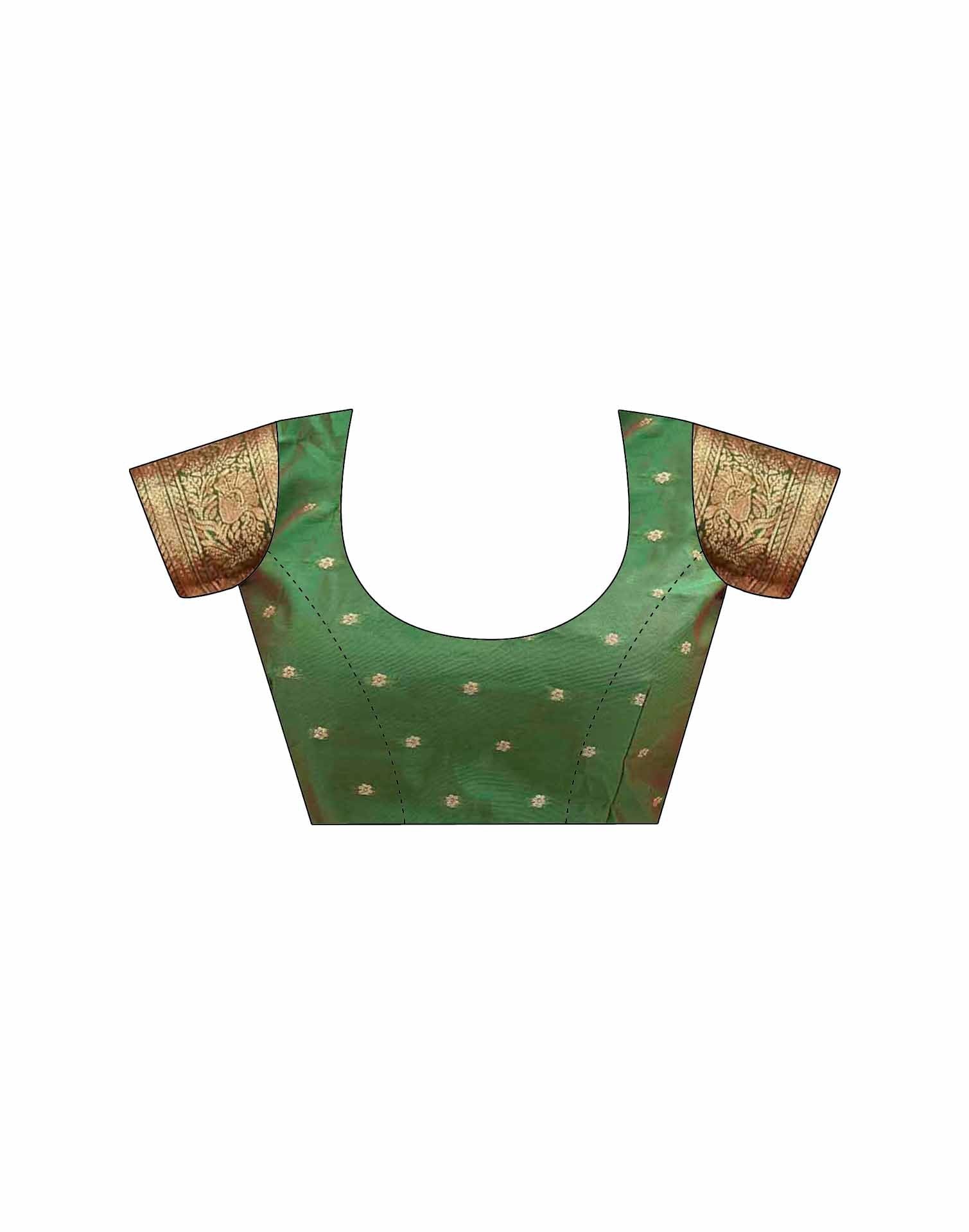 Red Silk Woven Banarasi Saree