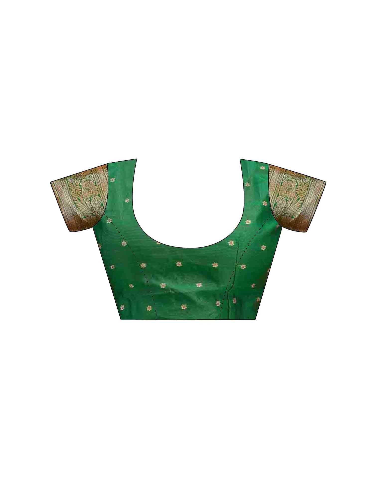 Maroon Silk Woven Banarasi Saree