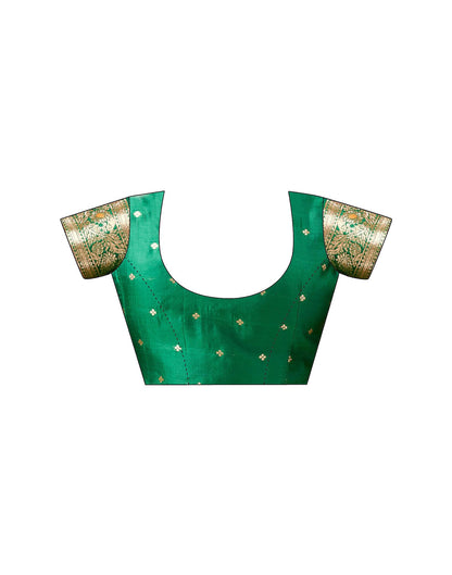 Maroon Silk Woven Banarasi Saree