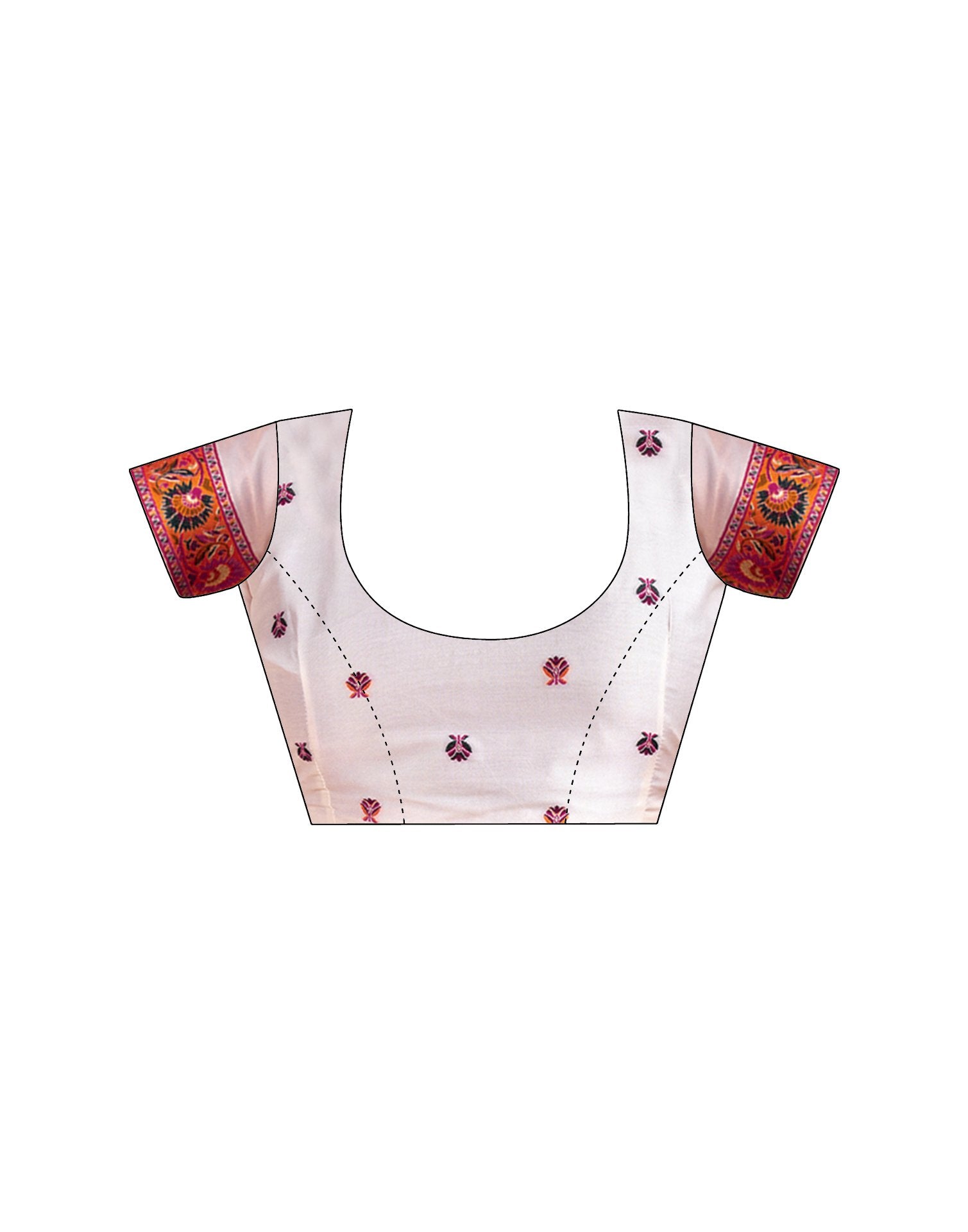 Off White Silk Woven Patola Saree