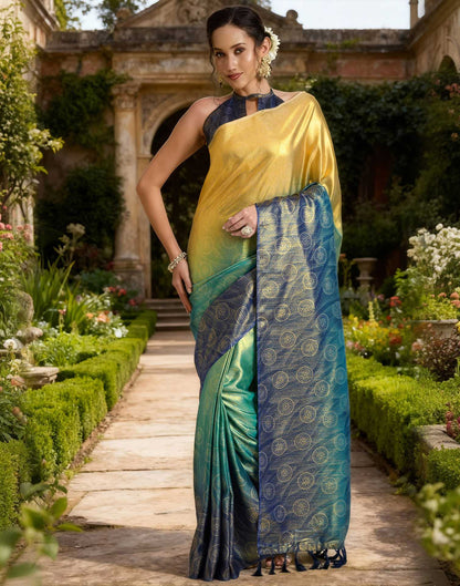 Multicoloured Silk Printed Saree