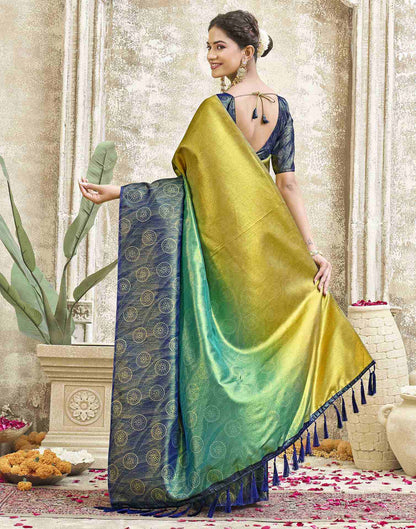 Multicoloured Silk Printed Saree