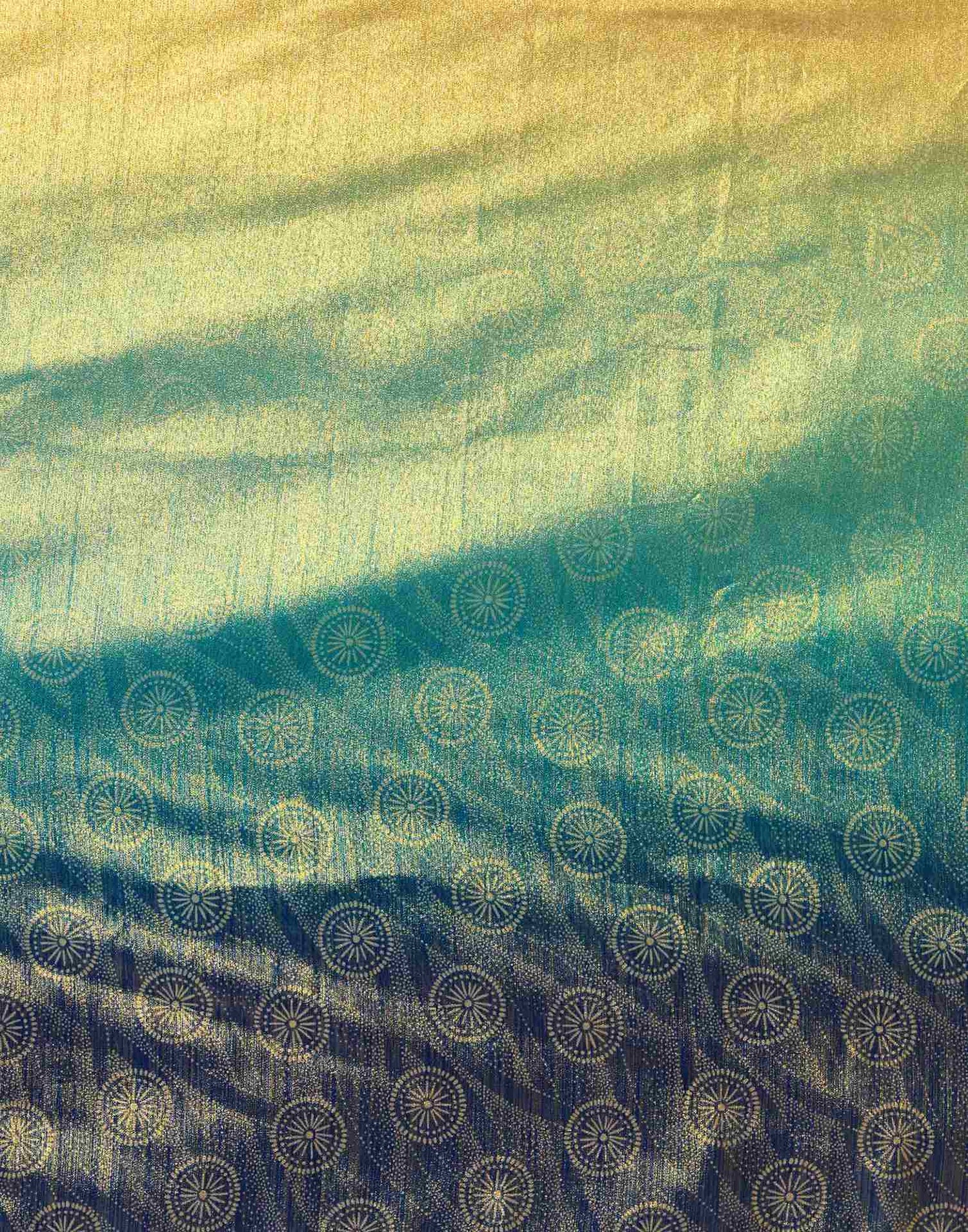 Multicoloured Silk Printed Saree