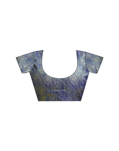 Multicoloured Silk Printed Saree