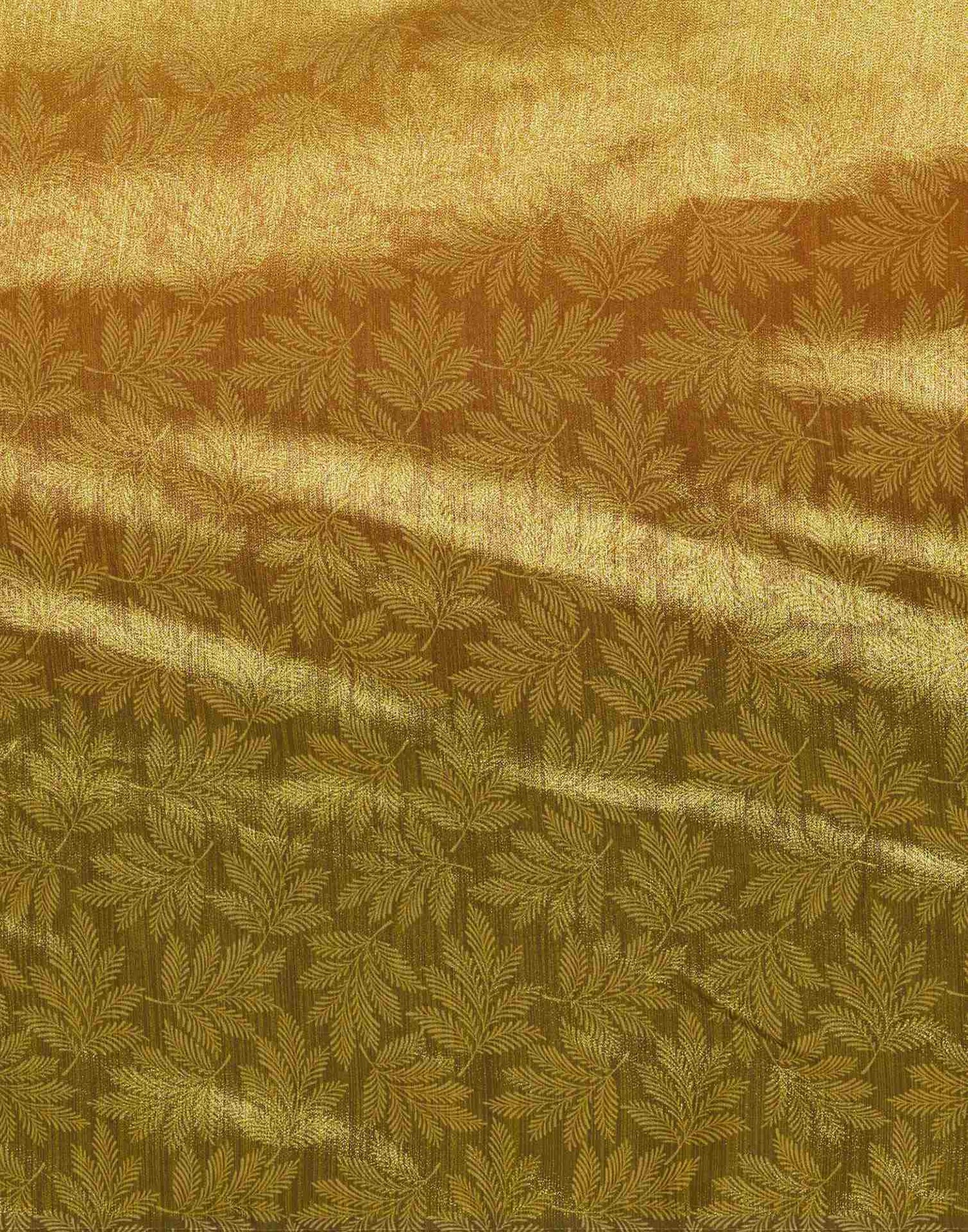 Yellow Silk Printed Saree